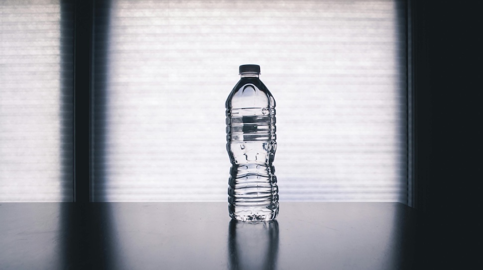 A water bottle, symbolizing water as the body's best friend for health and vitality.